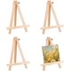 thumbnail image 1 of 4 caballetes de madera de 20 cm (8 pulgadas), plegables, triangulares, para mesa, para pintar, manualidades y artes., 1 of 9