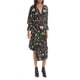 thumbnail image 1 of Joie Mujer Analena Plisado Volantes Midi Vestido, Negro, X-Small, 1 of 1