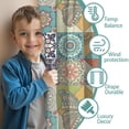 thumbnail image 3 of Blackout Kids Curtains,Multicolor Ethnic Floral and Butterfly Pattern Childrens Insulated Curtains Set Of 2,Bedroom Essentials,Toddler Room Decor 42x63in(106x160cm), 3 of 5
