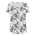 thumbnail image 5 of Nmnitkp Womens Tops With Floral Print Design Paired With Short Sleeve Tops in Soft Fabric for Plus Size Tops for Women’s Summer Beach Fashion & Summer Tops for Women, 5 of 5