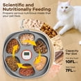 thumbnail image 7 of 6-Meal Automatic Cat Feeder with 2 Ice Packs, Programmable Food Dispenser for Cats & Small Dogs, White, USB Rechargeable, 7 of 7