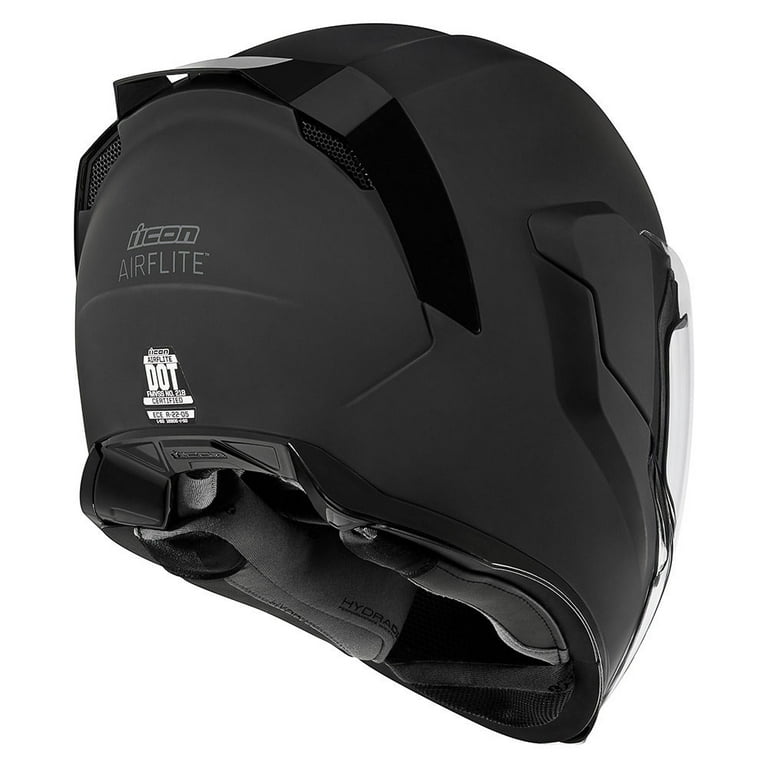 Icon Airflite Rubatone Motorcycle Helmet Black MD