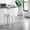 White + Metal, variant on Set of 2 Backless Metal Bar Stools 30 Inch Seat Height for Kitchen Counter, Distressed White Rustic Barstools with 4 Legs, Modern Lightweight Design for Indoor and Outdoor Use
