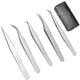 thumbnail image 2 of Eyelash Rs Set Of 2 Less Steel Eyelash Rs For Eyelash Extenss And , Curved Straight, 2 of 3