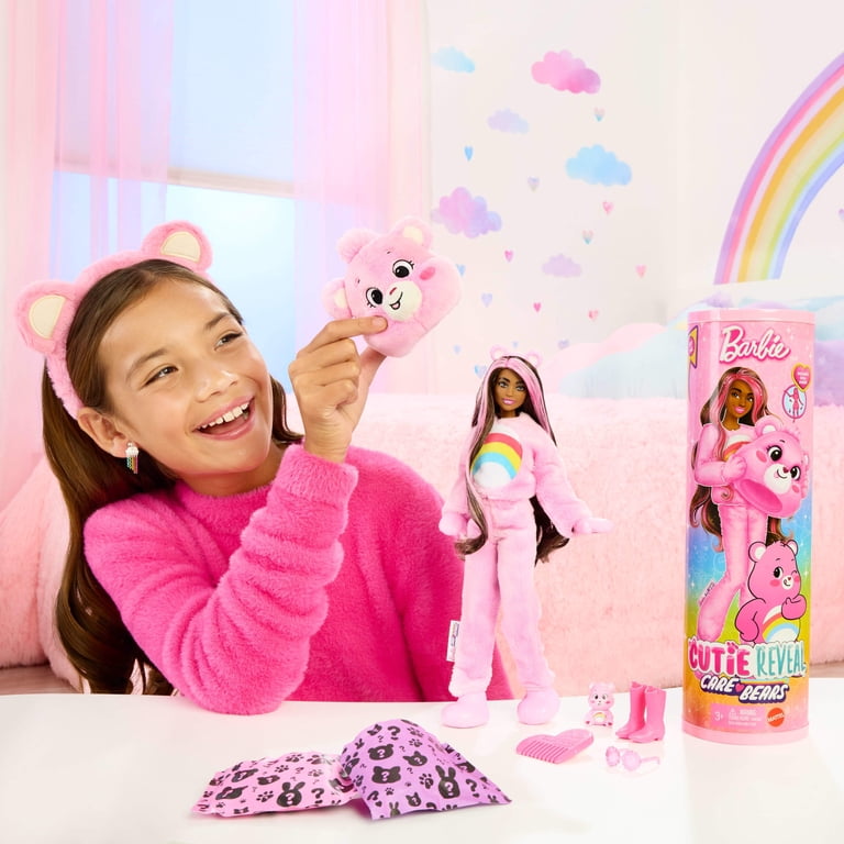 Free Shipping! Barbie Care Bears Series Doll with Plush Costume and 10  Surprises for Kids 3 to 7 - Walmart.com