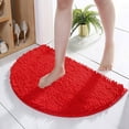 thumbnail image 4 of Carpet Category Carpet - Half Round Bathroom Rug with Non- Backing Soft Furry Comfort Thick Durable Large Bath Mat Machine Washable Reusable Quality, 4 of 8
