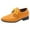 Yellow, variant on HUANBAI Boys Leather Shoes Four Seasons New Pattern Pointed Low Heel Comfortable Lace Up Dress Dance Performance Shoes 21