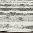 thumbnail image 4 of SAFAVIEH Adirondack Katina Striped Area Rug, Ivory/Charcoal, 4' x 4' Round, 4 of 7