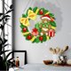 thumbnail image 4 of Corona Pintura Cristal Con Forma Especial Oso Navideño para Pared Ventana, 4 of 9