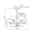 thumbnail image 4 of Cameron 5-Light Black Chandelier with Clear Glass, 4 of 4
