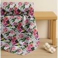 thumbnail image 4 of Soimoi Cotton Cambric Fabric Bird,Leaves & Rose Floral Print Fabric by the Yard 56 Inch Wide, 4 of 7