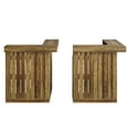 thumbnail image 2 of Tribesigns 2PCS L-Shaped Home Bar Unit with Storage Shelves and Wine Glasses Holder for Home Pub, Brown, 2 of 9
