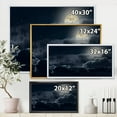 thumbnail image 4 of Designart 'Cloudy Full Moon Night With Stars' Nautical & Coastal Framed Canvas Wall Art Print, 4 of 5