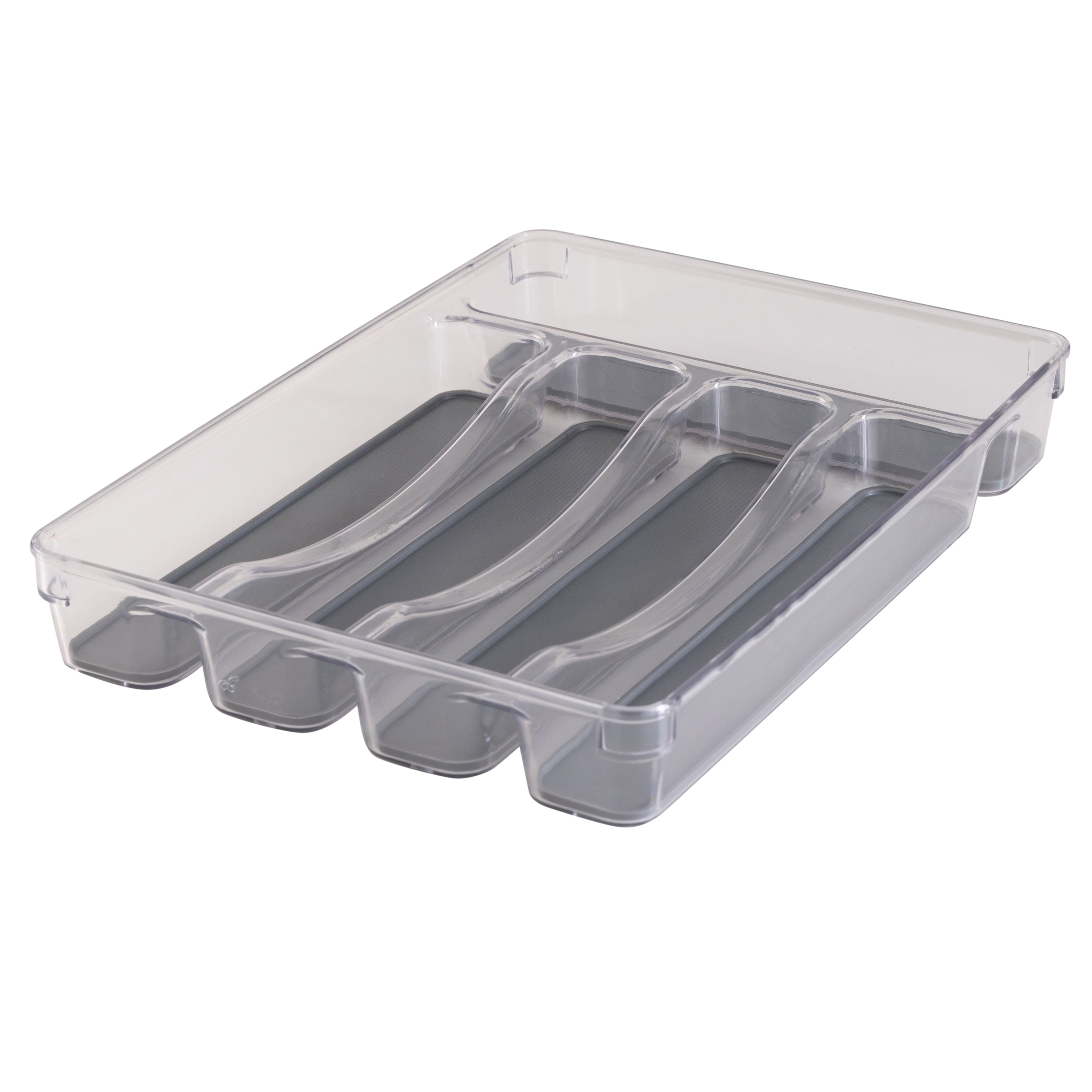 Zulay Kitchen 6 Compartment Silverware Organizer Tray Polypropylene, White