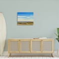 thumbnail image 2 of Coastal Beach Vivid Blue Sky Coastal Painting Gallery Wrapped Canvas Print Wall Art, 2 of 7