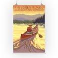 thumbnail image 2 of Pinecrest Lake, California, Canoe Scene (12x18 Wall Art Poster, Room Decor), 2 of 3