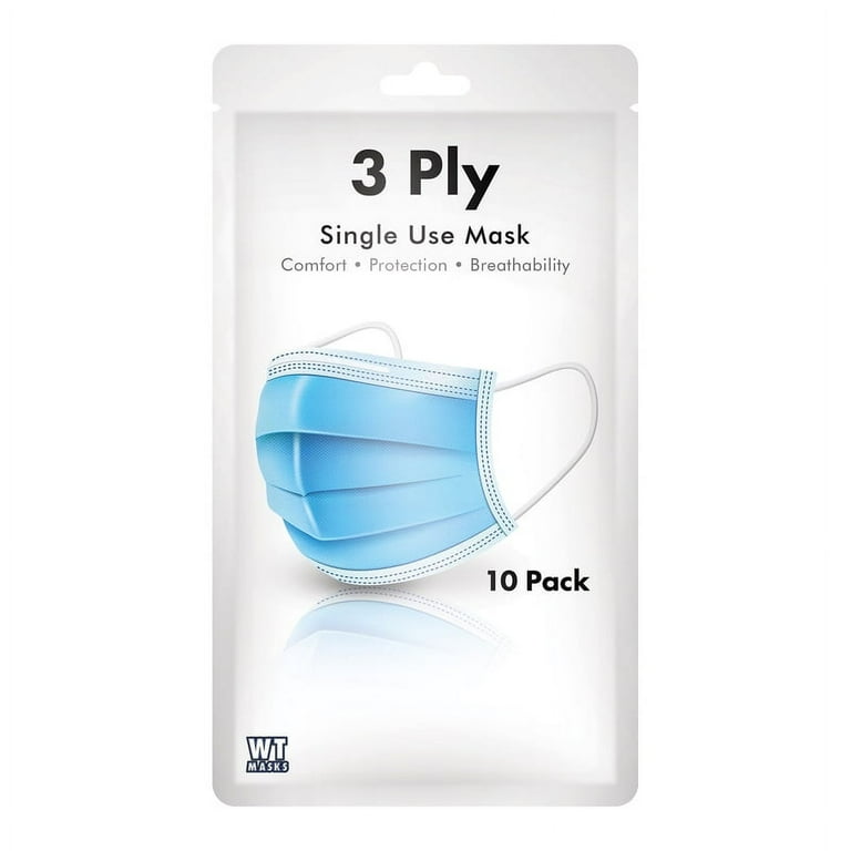 World Tech Medical Grade Disposable Face Mask Blue One Size