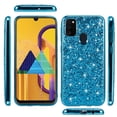 thumbnail image 2 of Dteck Samsung Galaxy A21S Case, Slim Lightweight Bling Glitter Sparkle Glossy TPU Soft Rubber Silicone Cover Phone Case For Samsung Galaxy A21s SM-A217, Blue, 2 of 6