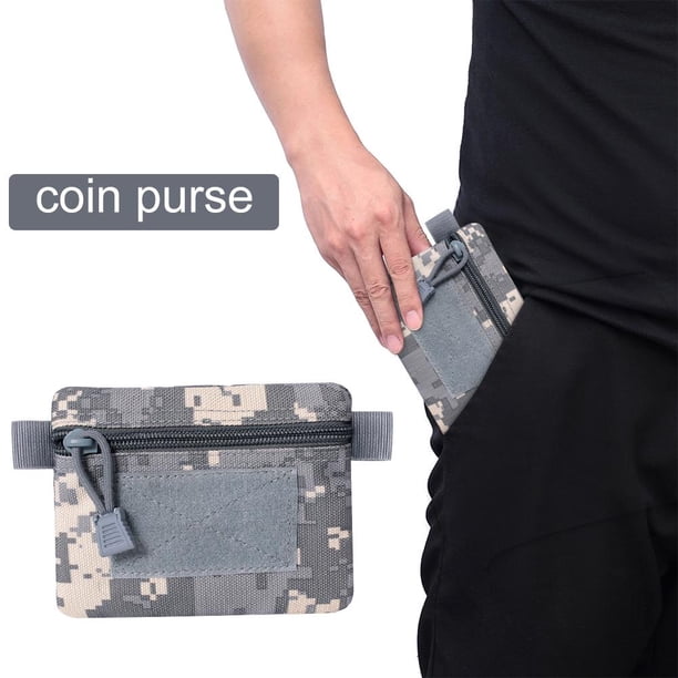 Cartera para acampar al aire libre Mini riñonera portátil ACU ( ) Camuflaje