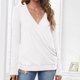 thumbnail image 2 of Blusa de manga larga con cuello en V para mujer a la moda Fridja  fhghd2493, 2 of 5