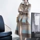 thumbnail image 1 of Puntoco Abrigo Invierno Mujer Plaid Solapa Lana Botón Hasta Bolsillos Manga Larga Camisa Abrigo Chaqueta Outwear Liquidación Puntoco Puntoco-1, 1 of 8