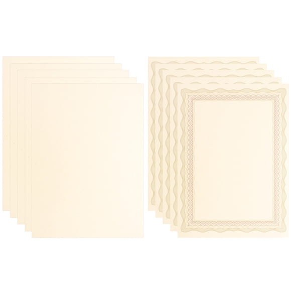 Miangastore 10pcs Blank Certificate Paper A4 Diploma Paper Academic Award Certificates Paper