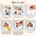 thumbnail image 4 of 12 Sheets All Holiday Rub On Transfer Stickers with Scraper Christmas Winter Stickers for Bookstore Study Room Nursery School Window Decoration 5.5x5.5, 4 of 8