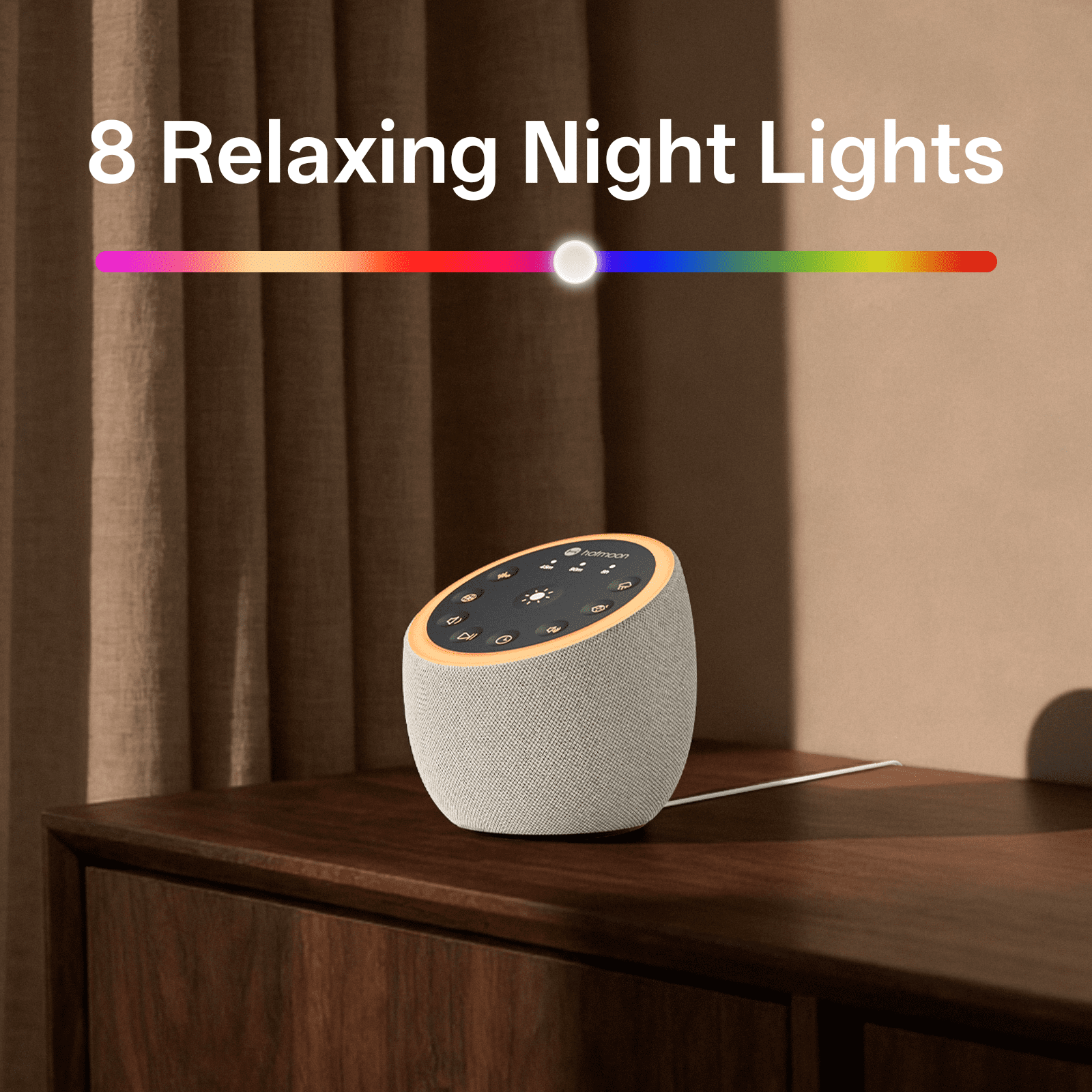 Hotmoon Cocoon 2 White Noise Sound Machine with 40 Sound, Dual Speaker ,Noise Reduction Adult Sleep Aid, Yoga, Meditation