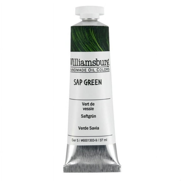 Williamsburg Handmade Oil Paint - Sap Green, 37 ml tube