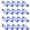 Blue, variant on Plastic Key Tags with Split Ring Keychain ID Luggage Label Window 60x21mm, 20Pcs(Blue)