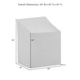 thumbnail image 5 of Crosley Furniture 3PC Vinyl Outdoor Bistro Furniture Cover Set in Gray, 5 of 10