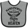 thumbnail image 3 of Inktastic Handpicked for Earth by My Nana in Heaven with Angel Wings Boys or Girls Baby Bib, 3 of 4