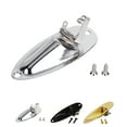 thumbnail image 1 of facefd Replacement For Strat Stratocaster Electric Guitar Jack Plate 6.35mm guitar socket mount 1/4" Boat Shaped Audio Connector Socket Panel, 1 of 9