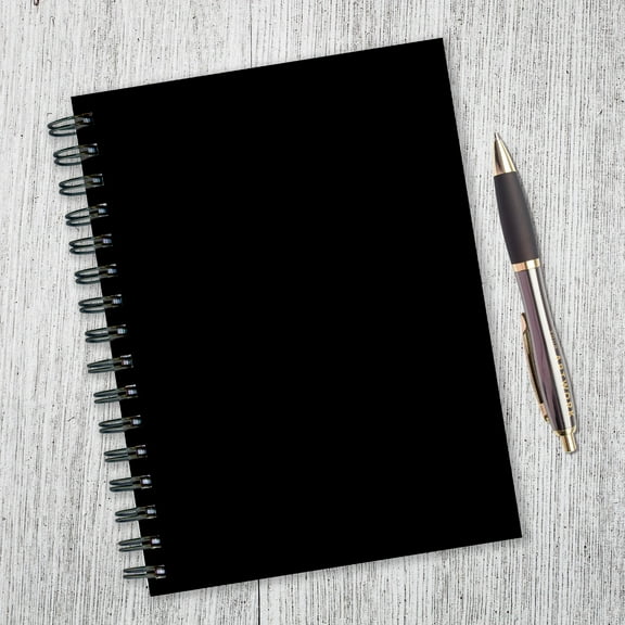 TF Publishing Undated Spiral Journal, 7" x 9", Black