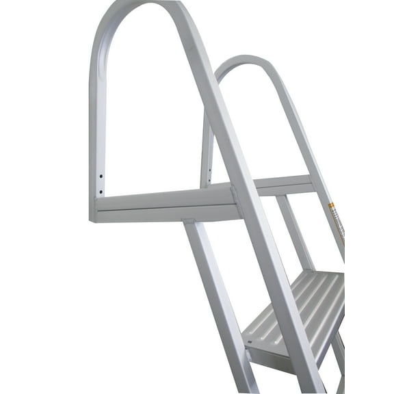 Pactrade Marine Pontoon Boat 5 Step Dock Ladder Aluminum Removable Boarding Capacity 300 lbs.