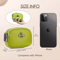 thumbnail image 3 of Monedero Mujeres Tarjetas Cartera Cuero 2 Bolsillo Billetera Verde claro, 3 of 4
