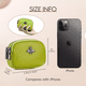 thumbnail image 3 of Monedero Mujeres Tarjetas Cartera Cuero 2 Bolsillo Billetera Verde claro, 3 of 4