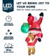 thumbnail image 3 of Papá Noel inflable navideño colgante de 2,4 m de Joiedomi con LED, 3 of 8