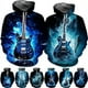 thumbnail image 3 of Sudadera con capucha con estampado 3D de guitarra para hombre, sudadera con personalidad a la moda para hombre, sudadera con capucha de talla grande, sudaderas gráficas, 3 of 4