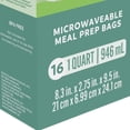 thumbnail image 3 of FoodSaver 16-Piece Microwavable Meal Prep Vacuum Seal Bags, Leakproof, 1 Quart, 3 of 6