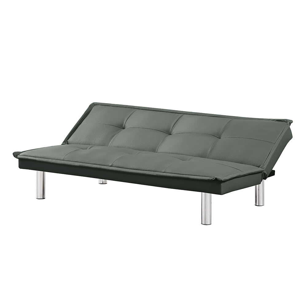 Lowestbest PU Leather Sofa Bed Couch, Convertible Folding Futon Sofa Bed, Grey Lowestbest PU Leather Sofa Bed Couch, Convertible Folding Futon Sofa Bed, Grey