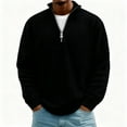 thumbnail image 3 of Sweatshirts For Men Quarter Zip Pullover Lightweight Knit Dress Sweater for Glof Work Casual, 3 of 4