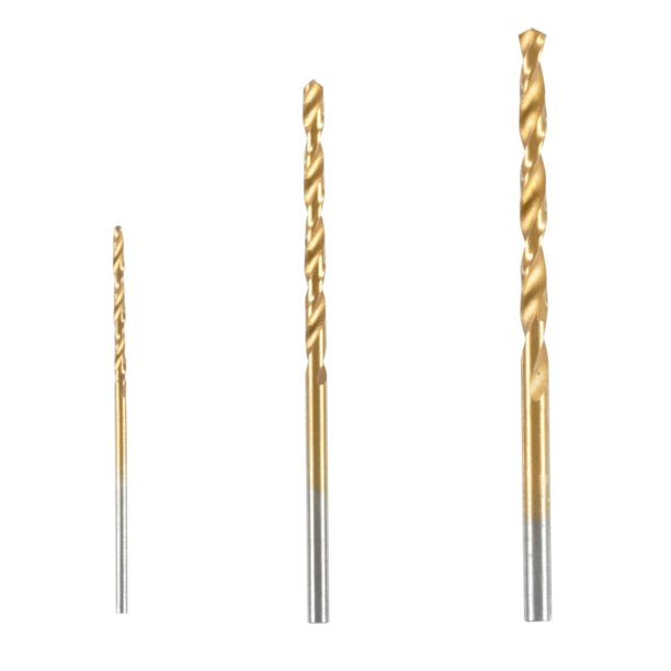 HART 3Piece Titanium Drill Bit Set 1/16inch, 7/64inch, 9/64inch