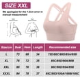 thumbnail image 2 of Ropa interior deportiva de alto impacto para mujer, ropa interior deportiva para correr con tiras cruzadas en la espalda, ropa interior con copas desmontables - Rosa, 2 of 5