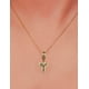 thumbnail image 3 of Collar con dije de oro laminado letra brillos Y, 3 of 6
