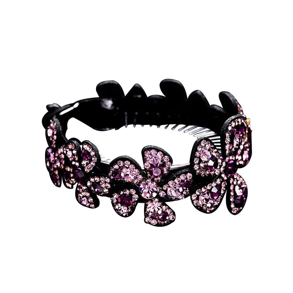 Women Girls Hair Clip Crystal Claw Ponytail Bun Holder Comb Hairpin Fashion Gift