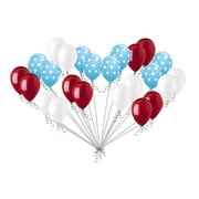 24 pc Dr. Seuss Inspired Red Blue Latex Balloons Party Decoration Baby Birthday