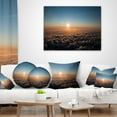 thumbnail image 3 of Designart Sunset above the Dark Clouds - Oversized Beach Throw Pillow - 16x16, 3 of 4