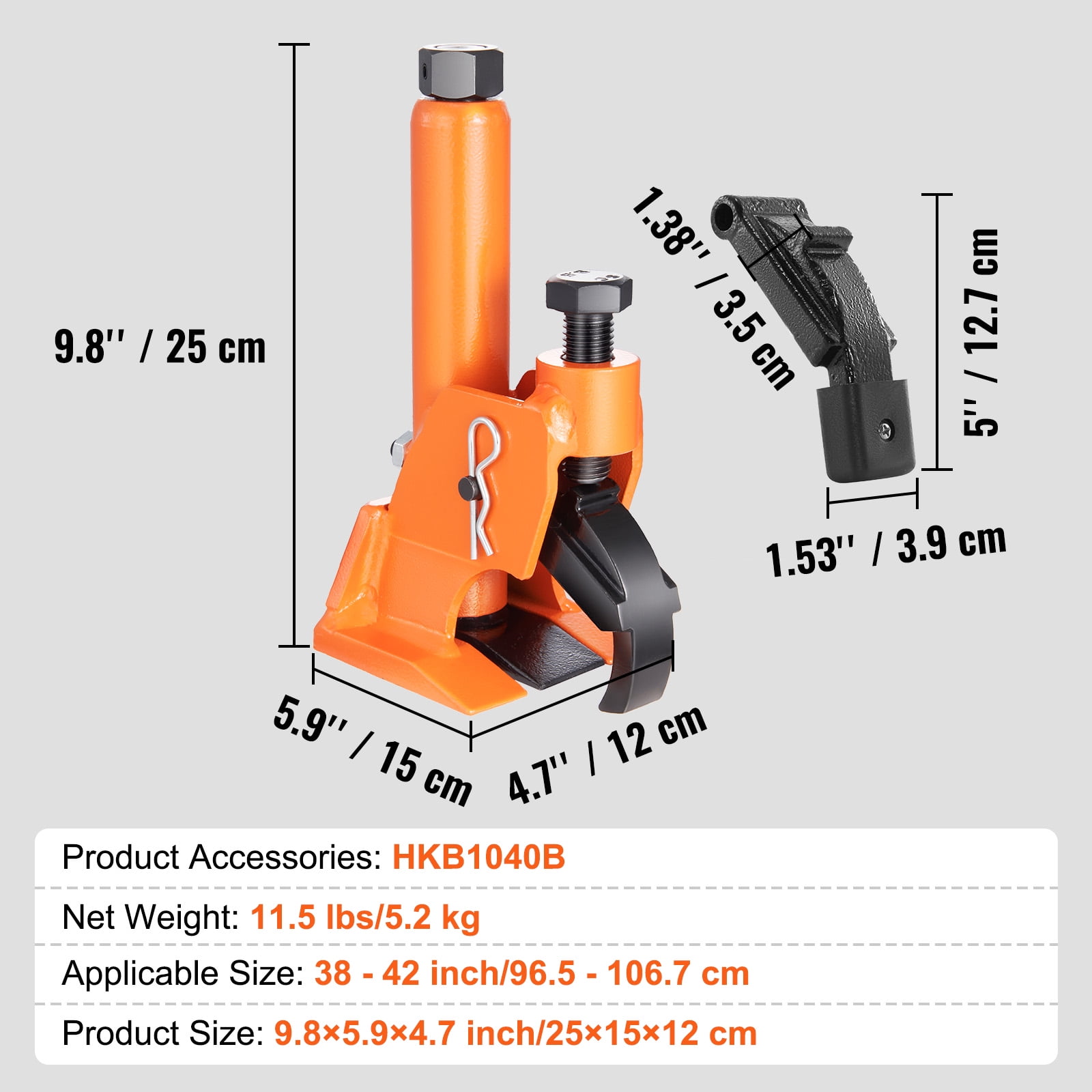VEVOR Manual Tire Bead Breaker Tool With Rubber Pad for 38"-42" Motorcycle Car Bus Truck ATV