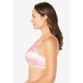 thumbnail image 4 of Comfort Choice Women's Plus Size Front-Close Satin Wireless Bra, 4 of 6